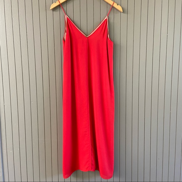 T Alexander Wang Red Silk Slip Dress - Picture 5 of 6